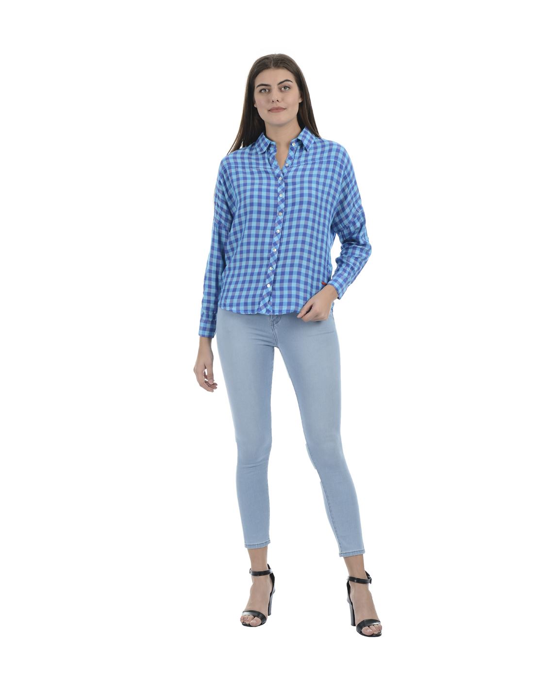 Pepe Jeans Women Casual Wear Blue Solid Jeans
